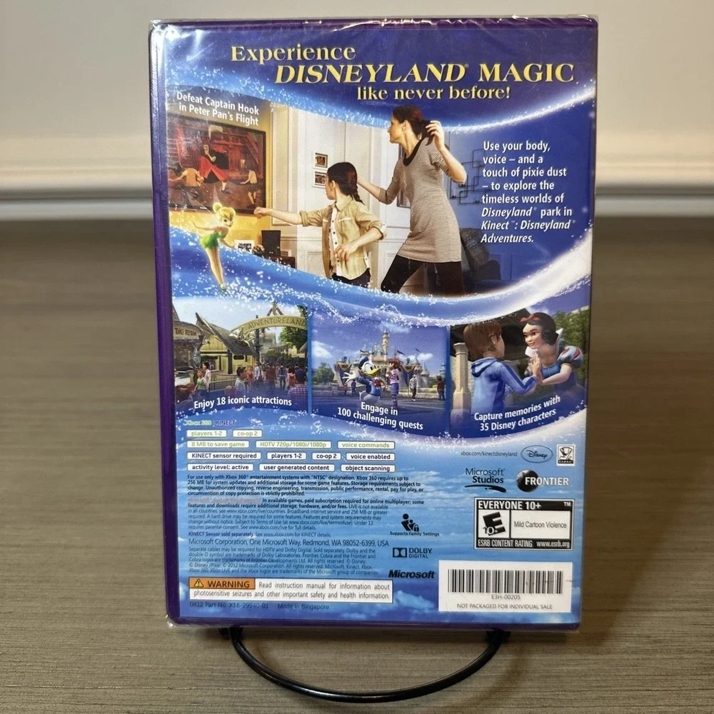 Kinect Disneyland Adventures (Xbox 360, 2011) New Factory Sealed Disney‎ World